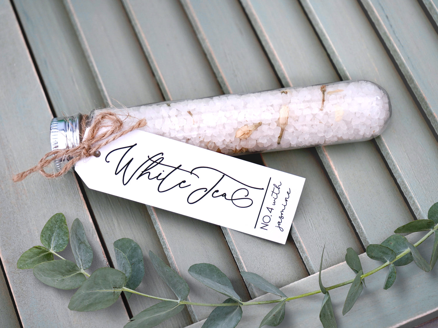 Bath Salt Tube in Floral Scents Relaxing Spa Gift