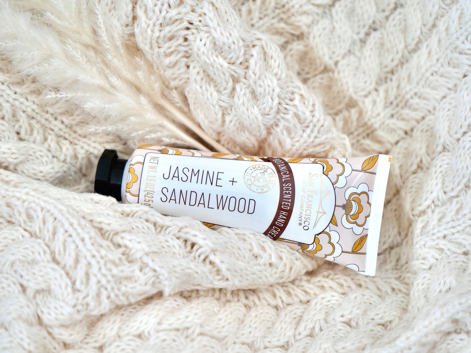 San Francisco Soap Company Jasmine and Sandalwood Hand Cream 1.5oz capacity