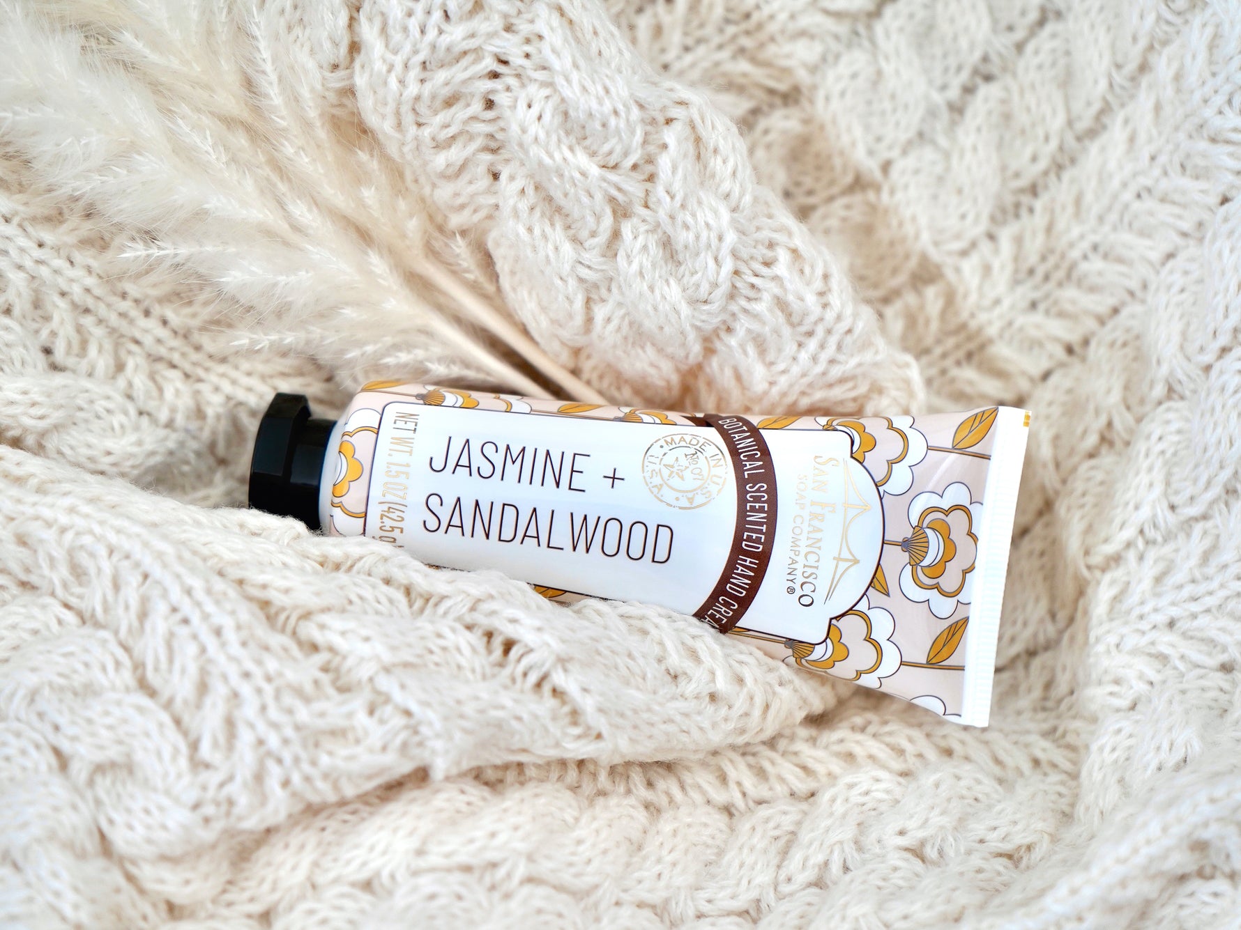 San Francisco Soap Company Jasmine and Sandalwood Hand Cream 1.5oz capacity