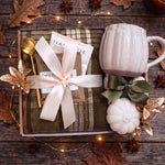 Fall at the Farmstand Gift Box | Cozy Fall Gift with Pumpkin Mug & Scarf