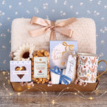 Just Chicken In Gift Box | Farmhouse Chicken Lover Gift with Blanket & Mug