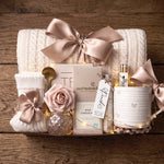 Sending Serenity Gift Box – Blanket, Heart Mug, Tea & Chocolate Gift