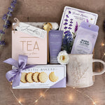 Soothing Lavender Gift Box, Relaxation & Self Care Gift Set, Lavender Spa Gift for Her | Wildflower Pop