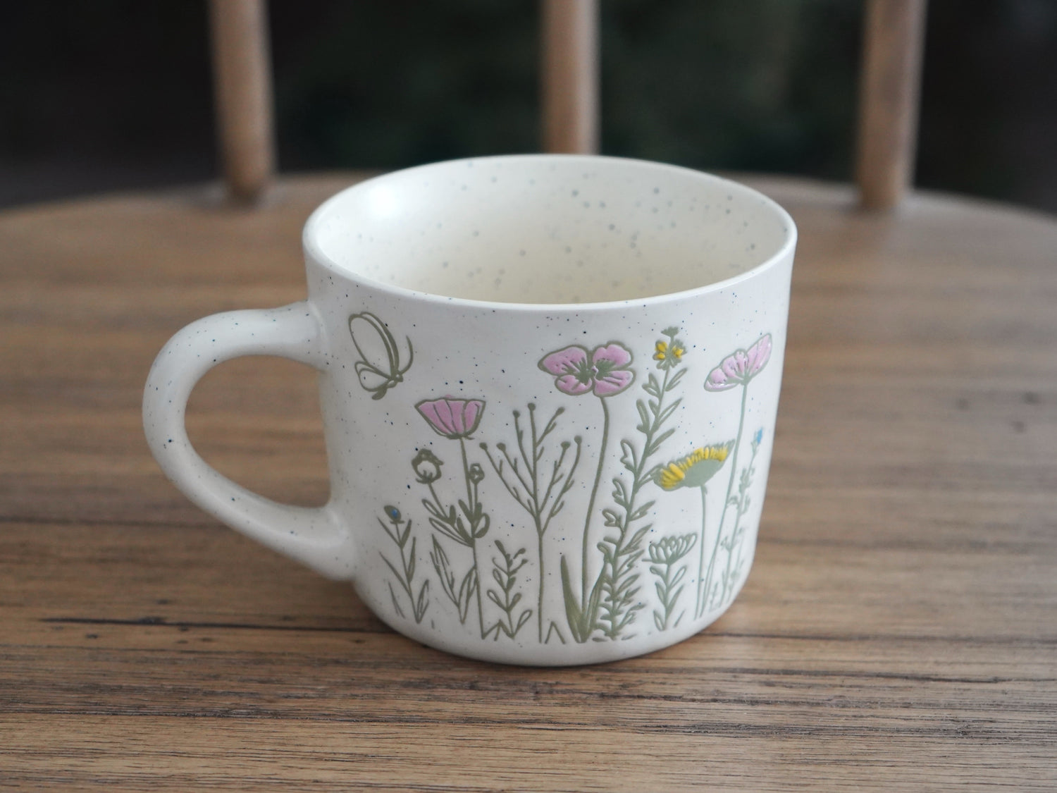 wildflower field ceramic mug 12oz dishwasher and microwave safe
