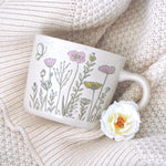Wildflower field ceramic mug 12oz dishwasher and microwave safe