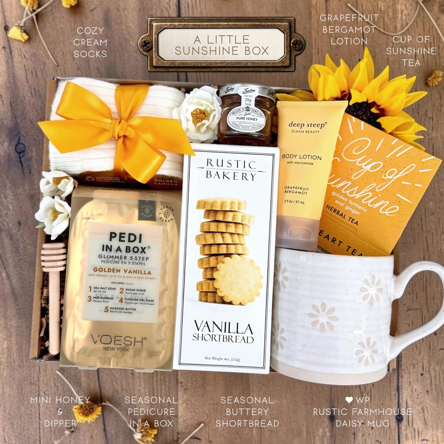 Little Box of Sunshine Gift Box | Daisy Mug, Tea & Self Care