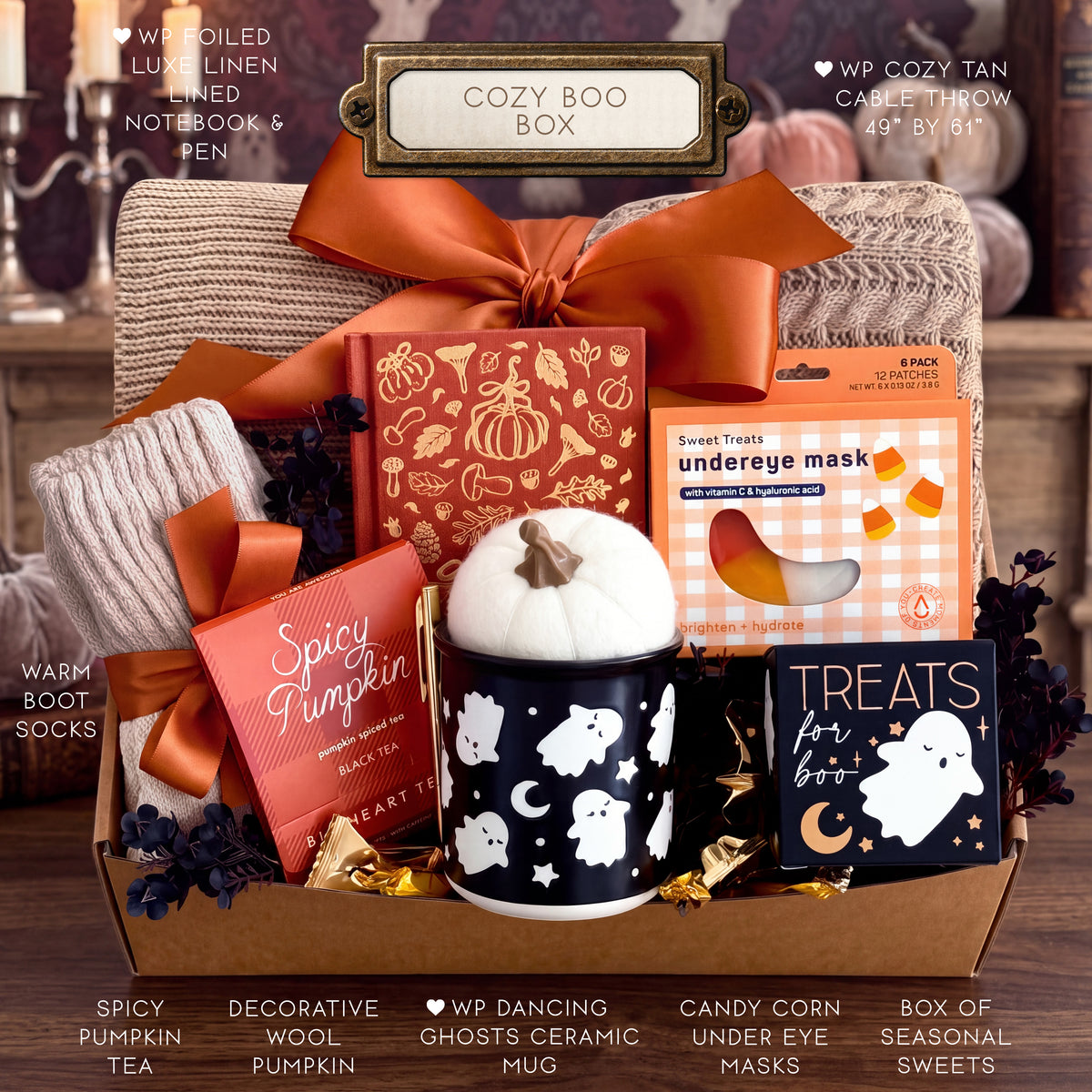 Cozy Boo Box | Halloween Gift Box with Blanket, Ghost Mug & Treats