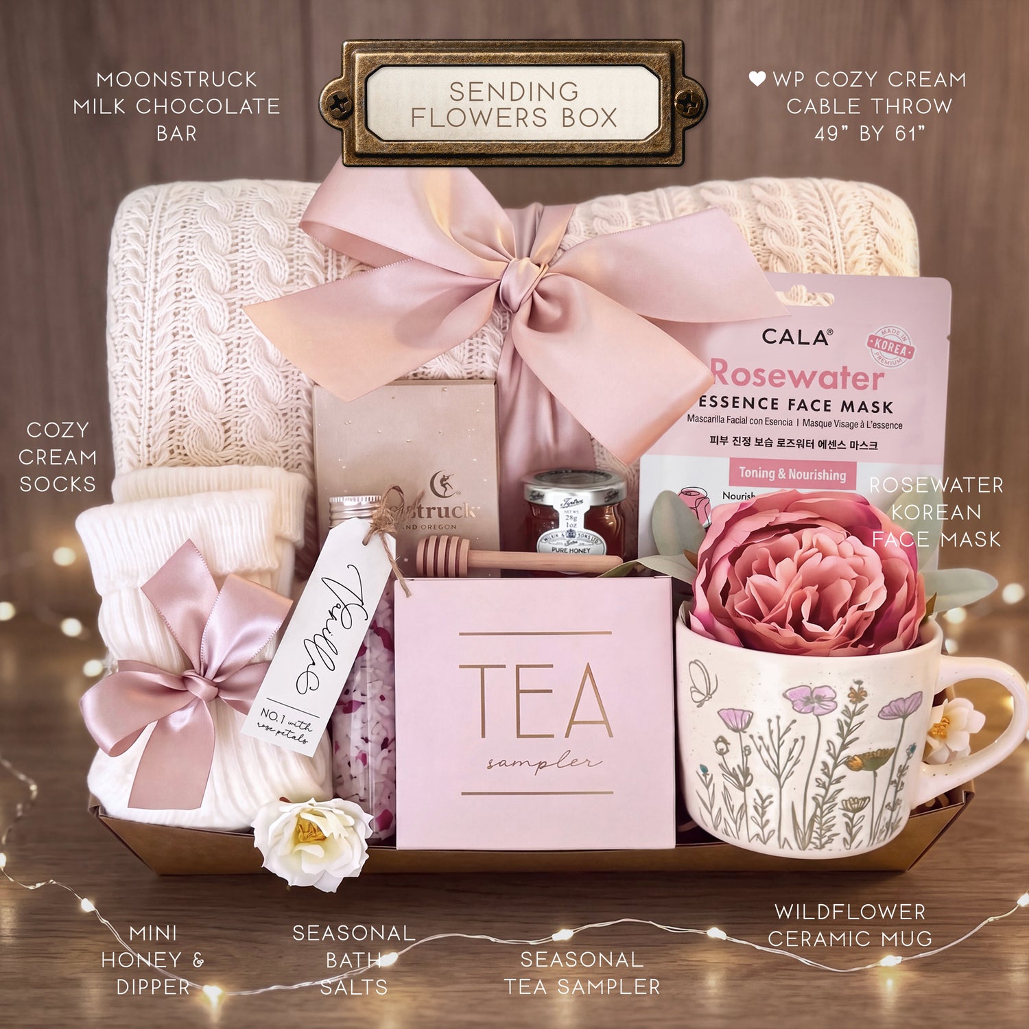 Sending Flowers Blanket Gift Box | Comfort and Care Gift