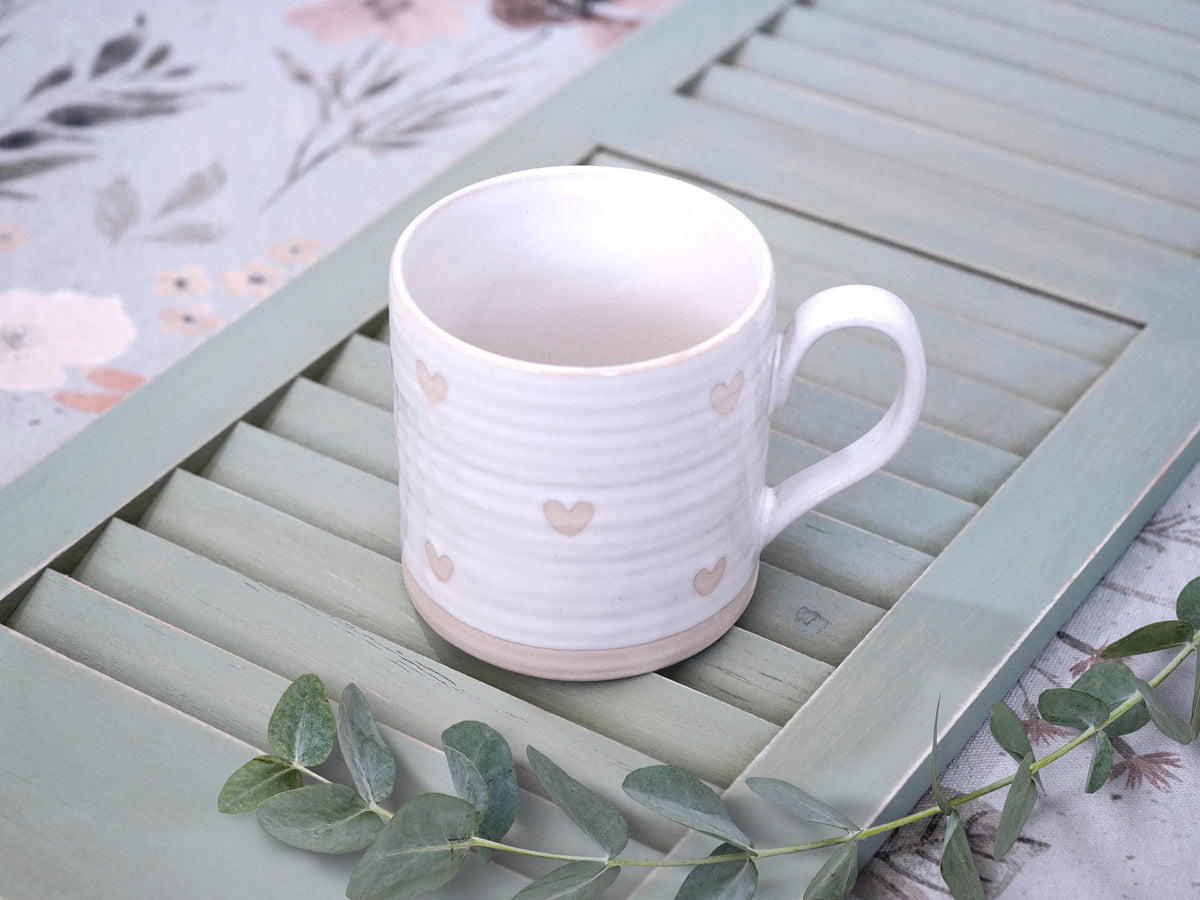 Wildflower Pop exclusive ceramic heart mug 
