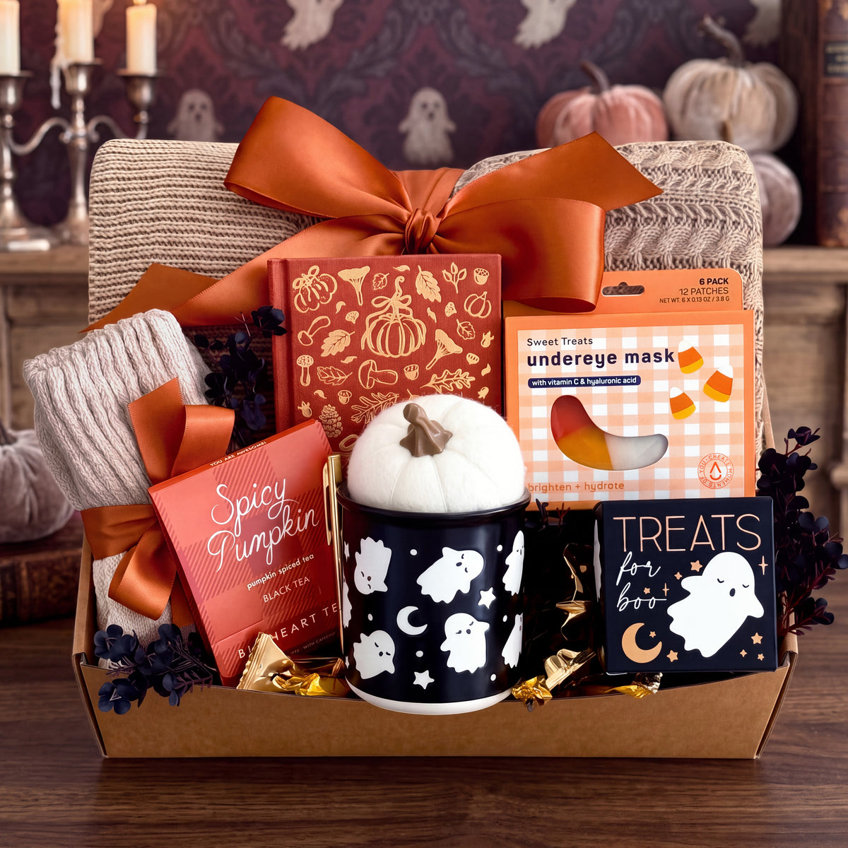 Cozy Boo Box | Halloween Gift Box with Blanket, Ghost Mug & Treats