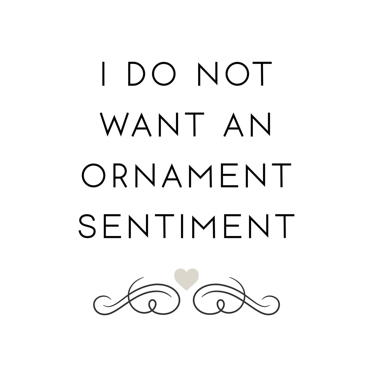 No Ornament