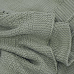 Sage Green Lace Knit Blanket Wildflower Pop 