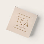 Tea sampler on a white background