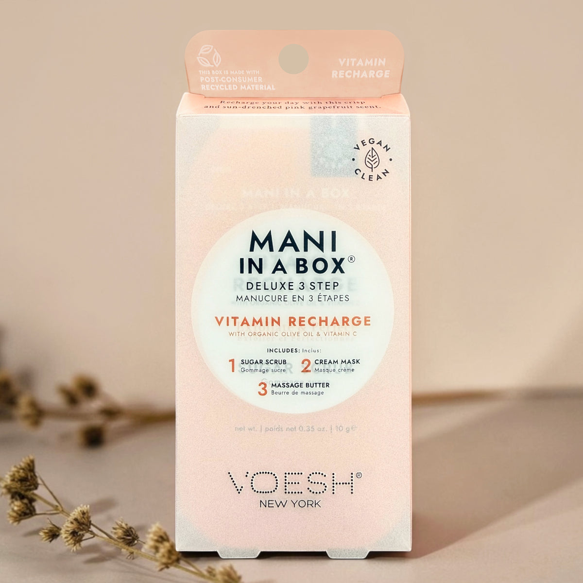 VOESH Mani in a Box – Vitamin Recharge 3-Step Manicure Kit