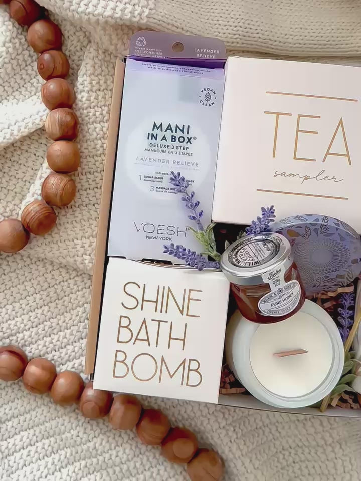 Video Pan of the Contents of the Love and Lavender Mug Box by Wildflower Pop 